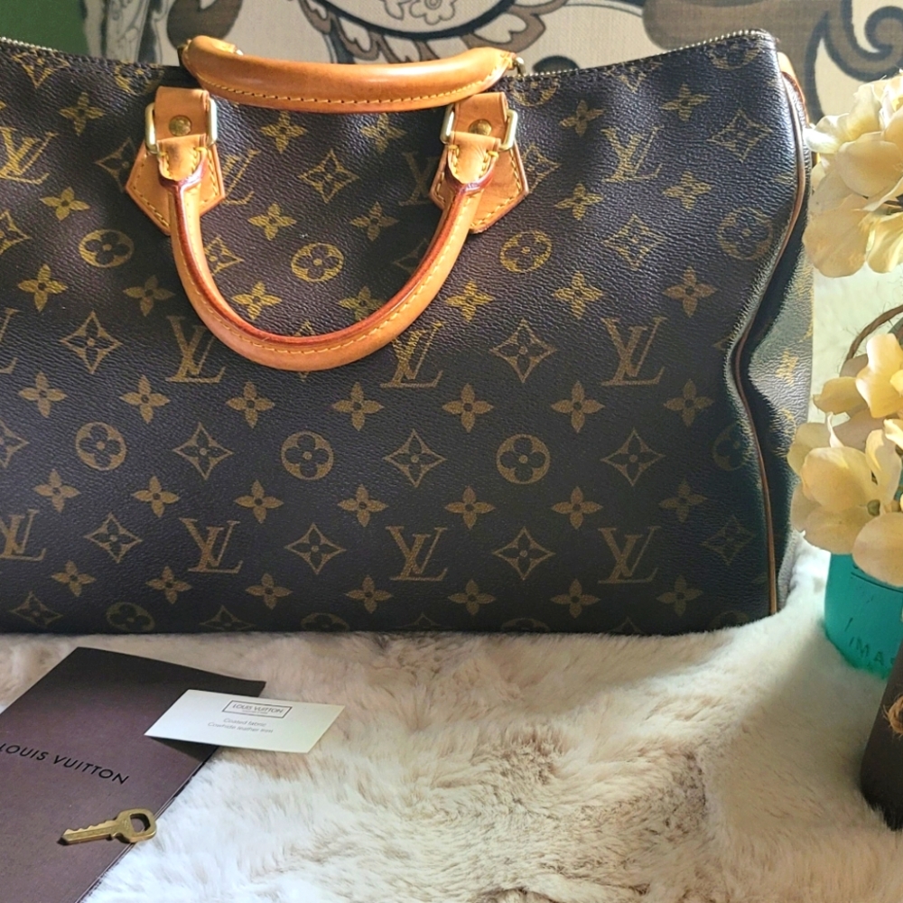 Louis Vuitton Speedy 35 Damier Azur